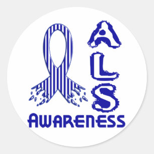 Pegatina Redonda ALS Awareness F2