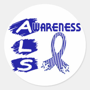 Pegatina Redonda ALS Awareness F3