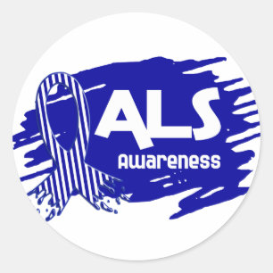 Pegatina Redonda ALS Awareness F5