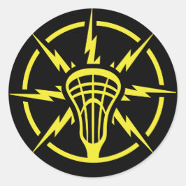 Pegatina Redonda Alta tensión