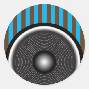 Pegatina Redonda Altavoz