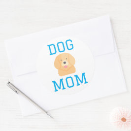 Pegatina Redonda Ama de Perro Papá de Perro Amantes de Mascotas 
