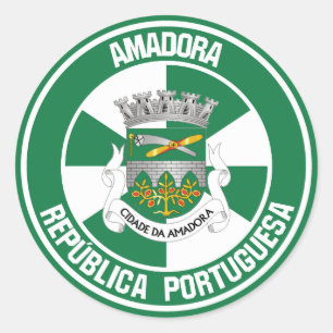 Pegatina Redonda Amadora Round Emblem