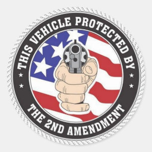 PEGATINA REDONDA AMANTE DE LA CONSTITUCIÓN DE LOS ESTADOUNIDENSES