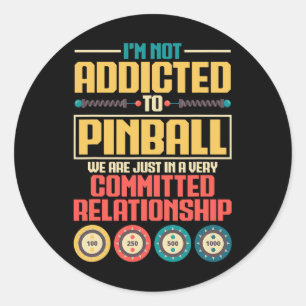 Pegatina Redonda Amante de Pinll Gamer Entusiasta Entiende Juego Pi