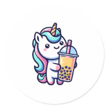 amante del té de burbujas de unicornio