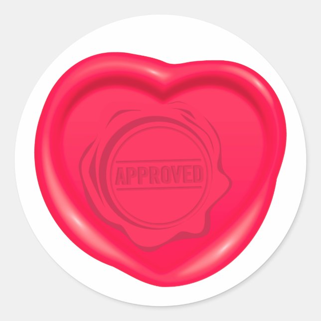 Pegatina Redonda Amantes de las focas de cera (Anverso)