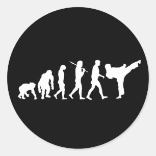 Pegatina Redonda Amantes del Karate Regalo de entrenamiento Dojo