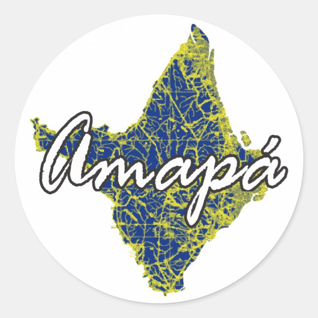 Pegatina Redonda Amapa (Anverso)