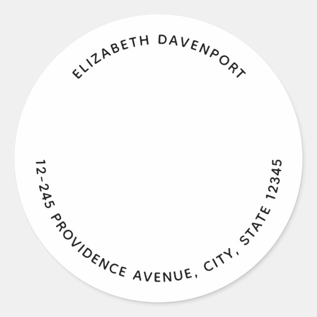 Pegatina Redonda Amapolas Rojo Acuarela en un Campo Dirección (Anverso)