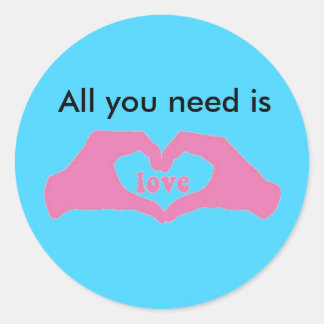 Pegatina Redonda Amar