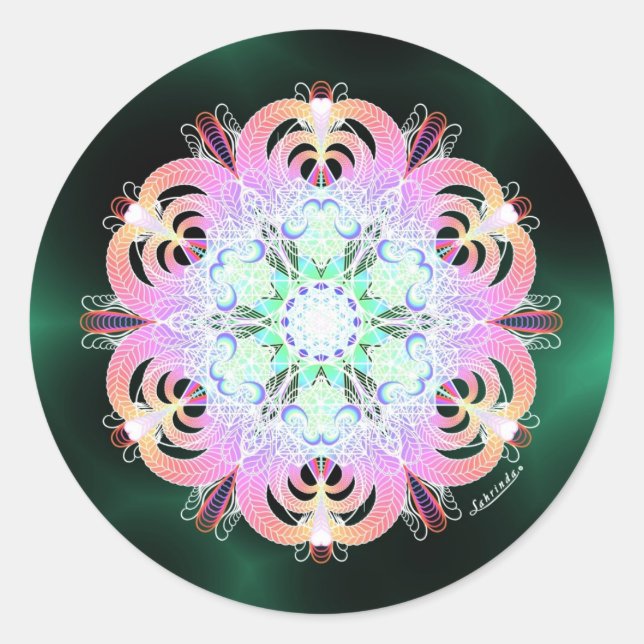 Pegatina Redonda Amar (Anverso)