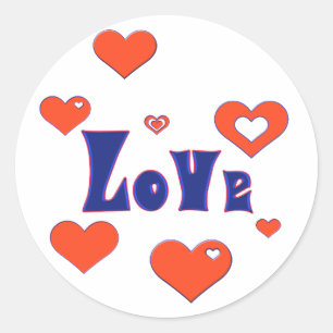 Pegatina Redonda Amar