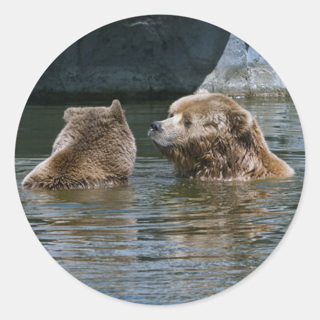 Pegatina Redonda Amar (Anverso)