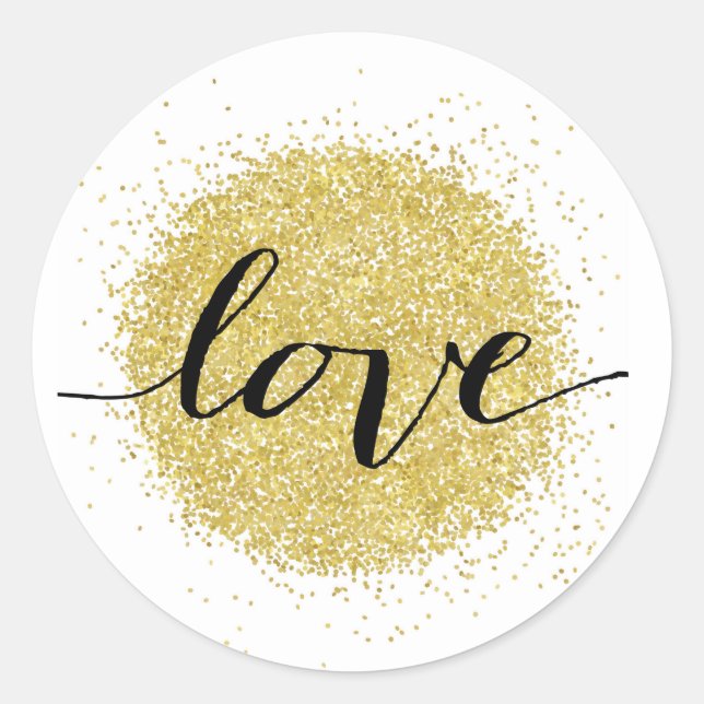 Pegatina Redonda Amar (Anverso)