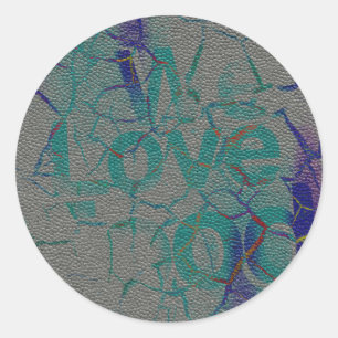 Pegatina Redonda Amar