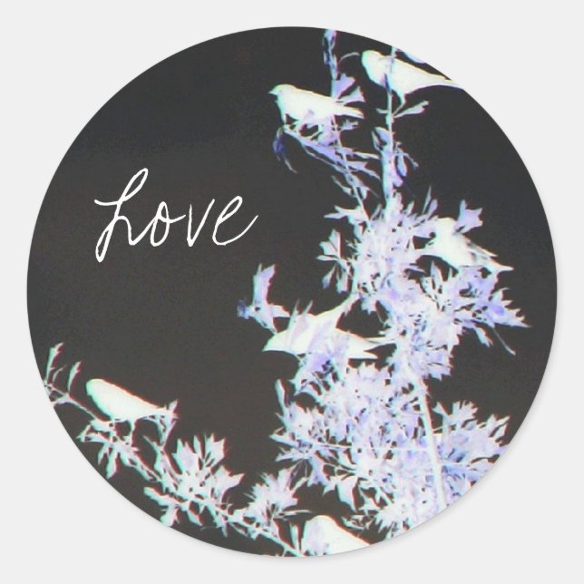 Pegatina Redonda Amar (Anverso)