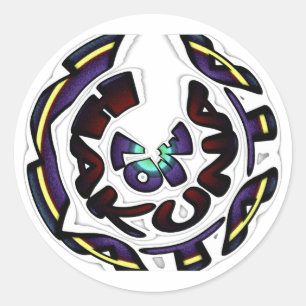 Pegatina Redonda Amar a Hakuna Matata encantadores regalos