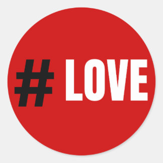 Pegatina Redonda Amar a todos los Pegatinas