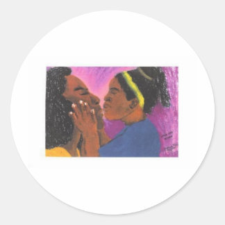 Pegatina Redonda Amar a tu mamá