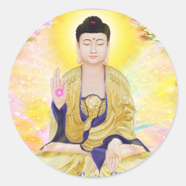 Pegatina Redonda Amar la amabilidad (Anverso)