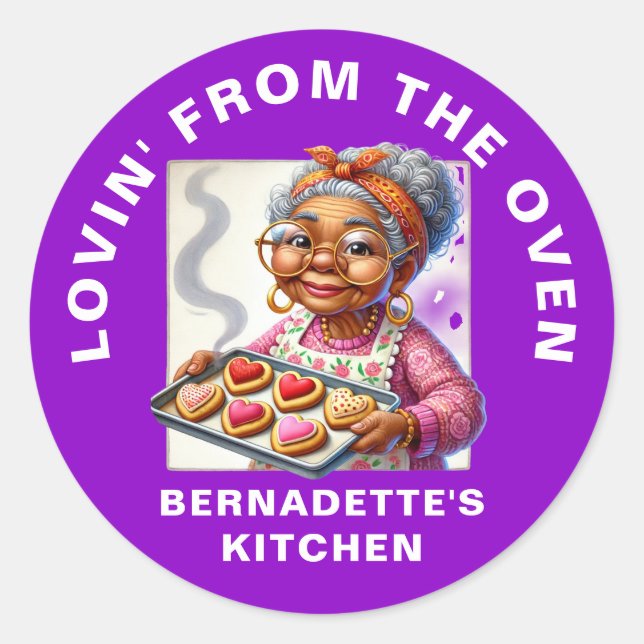 Pegatina Redonda Amar por el cuerno (Anverso)