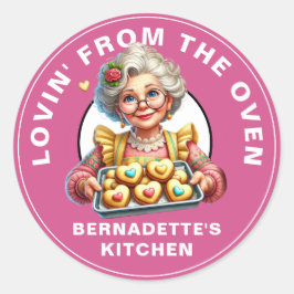 Pegatina Redonda Amar por el cuerno