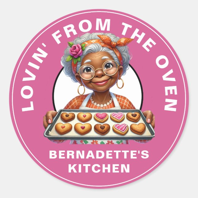 Pegatina Redonda Amar por el cuerno (Anverso)