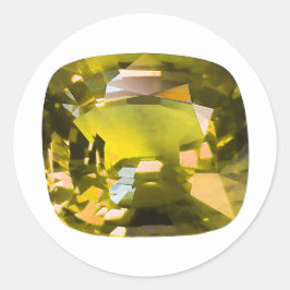 Pegatina Redonda Amarillo