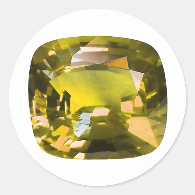 Pegatina Redonda Amarillo (Anverso)