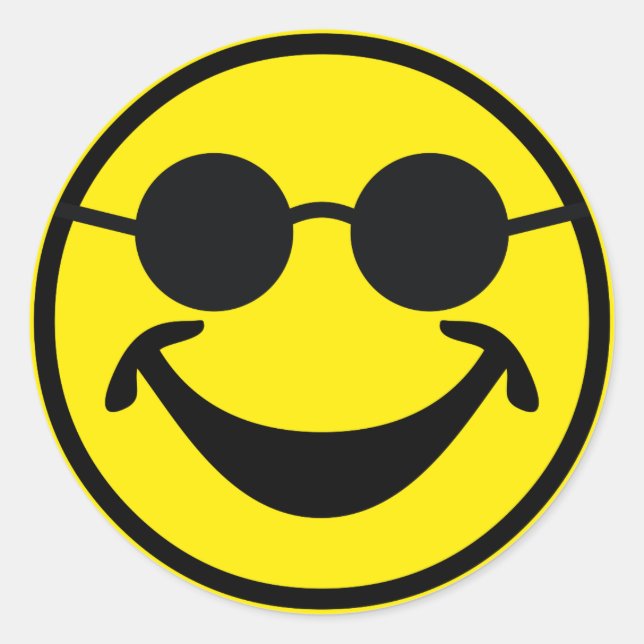 Pegatina Redonda Amarillo ciego + tu trasero. e ideas (Anverso)