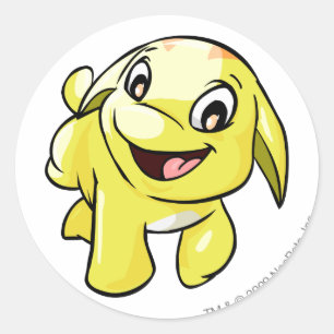 Pegatina Redonda Amarillo de Google