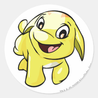 Pegatina Redonda Amarillo de Google