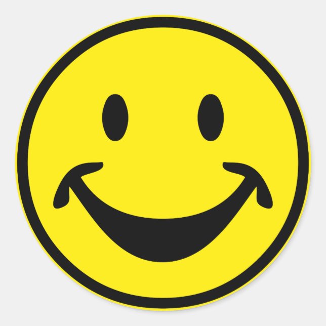 Pegatina Redonda Amarillo gracioso + tu trasero. e ideas (Anverso)