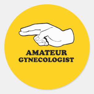 Pegatina Redonda Amateur Gyno
