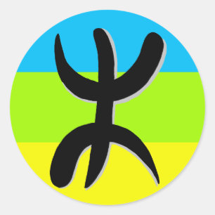 Pegatina Redonda Amazigh