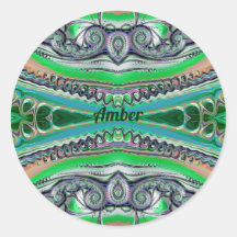 AMBER ~ Bonitos Sombros Fractal rosa azul verde ~