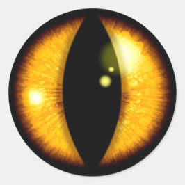 Pegatina Redonda Amber Dragons Eye
