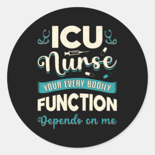 Pegatina Redonda Ambulancia de Ambulancia de Amor de Emergencia de 