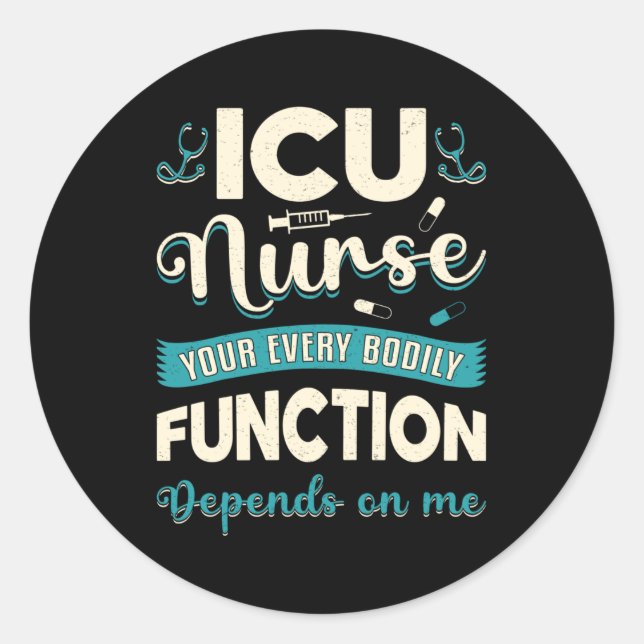 Pegatina Redonda Ambulancia de Ambulancia de Amor de Emergencia de  (Anverso)