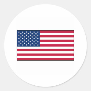 Pegatina Redonda America FLAG International