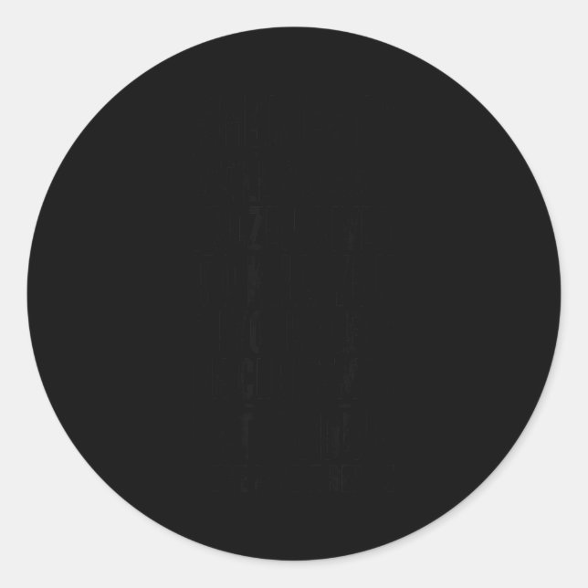 Pegatina Redonda Americans We'll Cross A River Funny Christmas Sayi (Anverso)