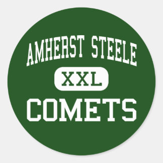Pegatina Redonda Amherst Steele - Cometas - Alto - Amherst Ohio