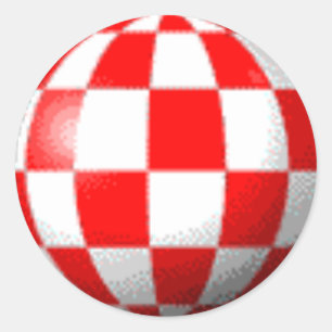 PEGATINA REDONDA AMIGA BOING BALL