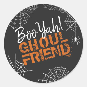 Pegatina Redonda Amigo de BooYah Ghoul Halloween ID684