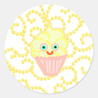 Pegatina Redonda ¡Amigo del pastel de limón!