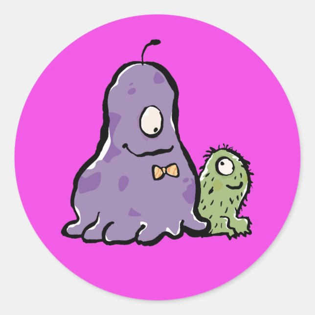 Pegatina Redonda amigos (Anverso)