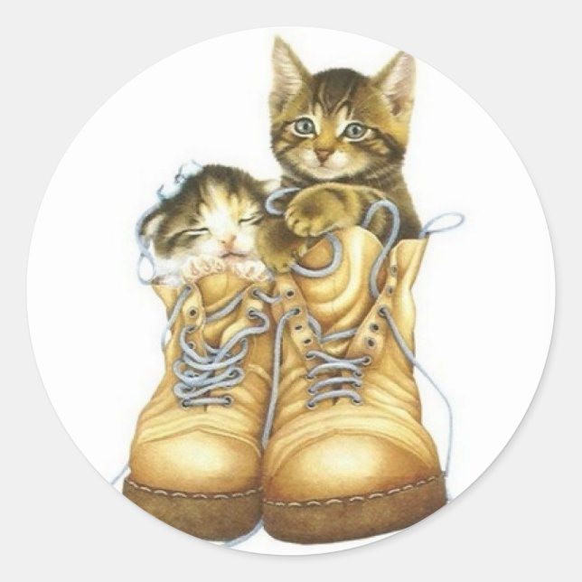 Pegatina Redonda "Amigos furtivos" (Anverso)