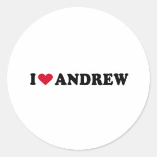 PEGATINA REDONDA AMO A ANDREW