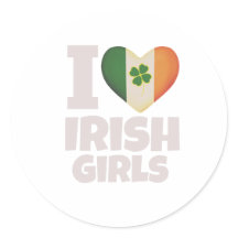 Amo a los Chicas irlandeses Stickes Hermoso Tramo
